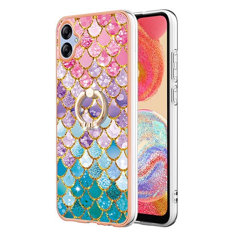 Custodia Silicone Gel Morbida Fantasia Modello Cover con Anello Supporto YB3 per Samsung Galaxy M04 Colorato