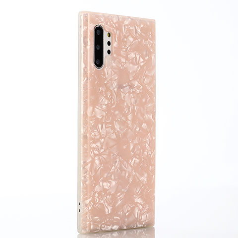 Custodia Silicone Gel Morbida Fantasia Modello Cover P01 per Samsung Galaxy Note 10 Plus Rosa