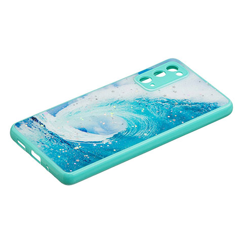 Custodia Silicone Gel Morbida Fantasia Modello Cover Y01X per Samsung Galaxy S20 FE 5G Verde