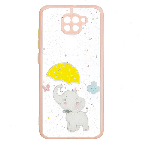 Custodia Silicone Gel Morbida Fantasia Modello Cover Y01X per Xiaomi Redmi Note 9 Giallo