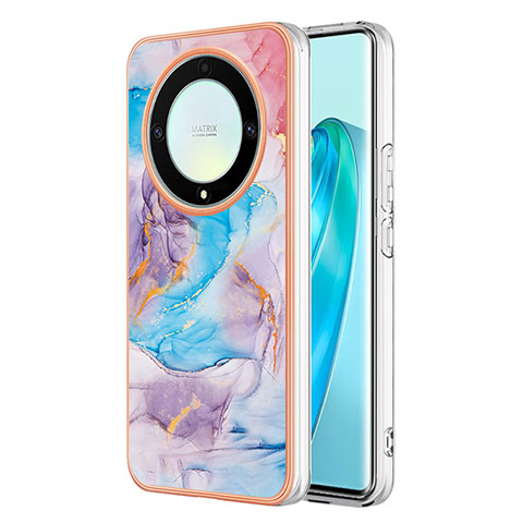 Custodia Silicone Gel Morbida Fantasia Modello Cover Y03B per Huawei Honor Magic5 Lite 5G Blu