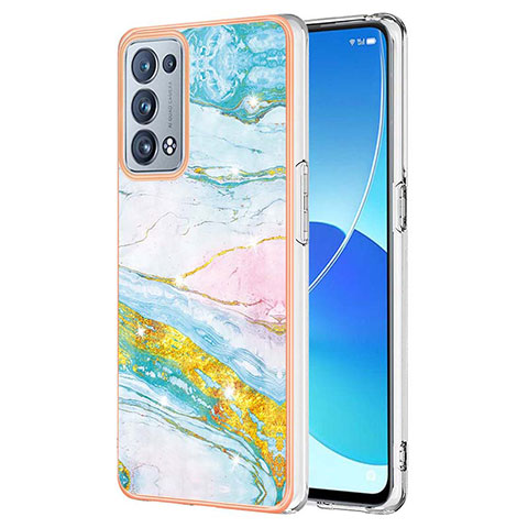 Custodia Silicone Gel Morbida Fantasia Modello Cover Y05B per Oppo Reno6 Pro+ Plus 5G Colorato