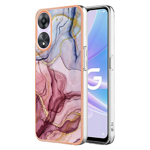 Custodia Silicone Gel Morbida Fantasia Modello Cover YB7 per Oppo A78 5G Lavanda