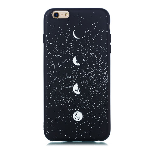 Custodia Silicone Gel Morbida Mistica Luna Stelle Cover per Apple iPhone 6 Multicolore