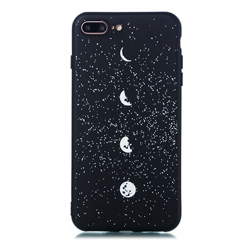 Custodia Silicone Gel Morbida Mistica Luna Stelle Cover per Apple iPhone 7 Plus Multicolore