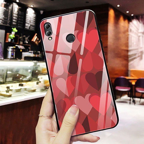 Custodia Silicone Laterale Amore Cuore Specchio Cover S03 per Huawei Honor V10 Lite Multicolore