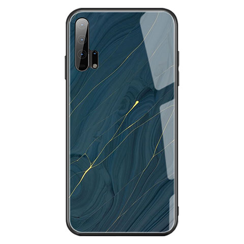 Custodia Silicone Laterale Fantasia Modello Specchio Cover K01 per Huawei Honor 20 Pro Blu