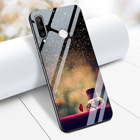 Custodia Silicone Laterale Fantasia Modello Specchio Cover S03 per Huawei Nova 4e Multicolore