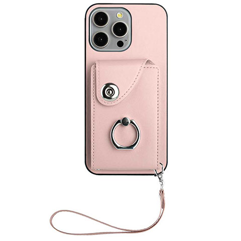 Custodia Silicone Morbida In Pelle Cover BF1 per Apple iPhone 14 Pro Oro Rosa