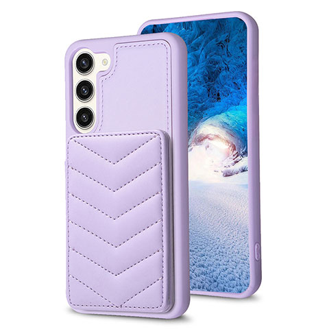 Custodia Silicone Morbida In Pelle Cover BF1 per Samsung Galaxy S23 Plus 5G Lavanda