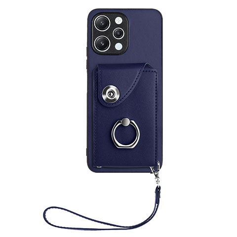Custodia Silicone Morbida In Pelle Cover BF1 per Xiaomi Redmi 12 4G Blu
