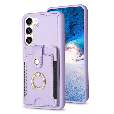 Custodia Silicone Morbida In Pelle Cover BF2 per Samsung Galaxy S23 Plus 5G Lavanda