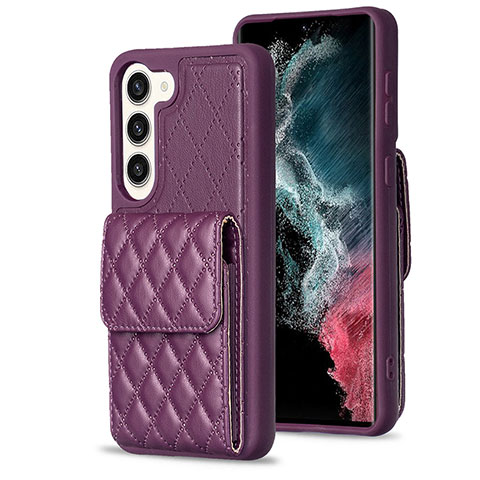 Custodia Silicone Morbida In Pelle Cover BF5 per Samsung Galaxy S23 Plus 5G Viola