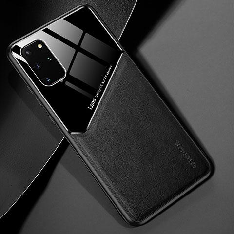 Custodia Silicone Morbida In Pelle Cover con Magnetico per Samsung Galaxy S20 Plus 5G Nero