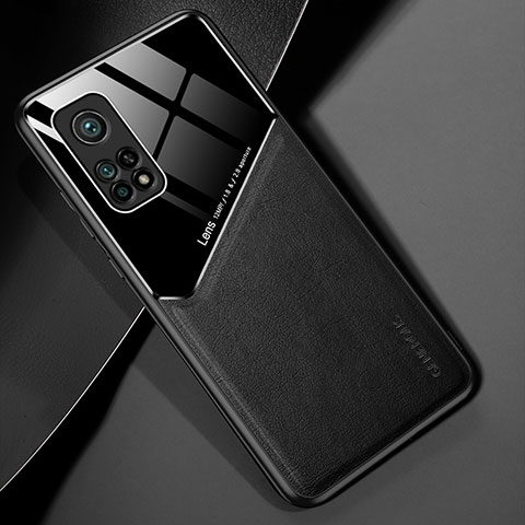 Custodia Silicone Morbida In Pelle Cover con Magnetico per Xiaomi Mi 10T 5G Nero