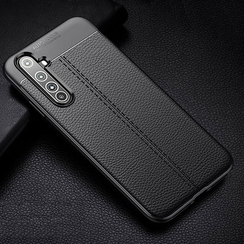 Custodia Silicone Morbida In Pelle Cover H01 per Realme X50 Pro 5G Nero