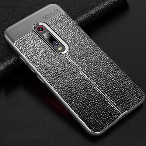 Custodia Silicone Morbida In Pelle Cover H03 per Xiaomi Mi 9T Pro Grigio