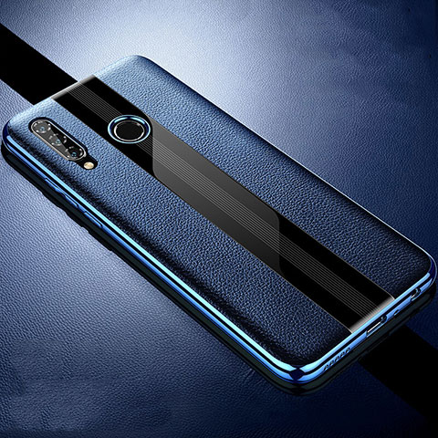 Custodia Silicone Morbida In Pelle Cover H05 per Huawei P Smart+ Plus (2019) Blu