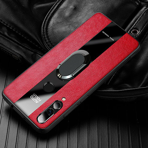 Custodia Silicone Morbida In Pelle Cover per Huawei Enjoy 9s Rosso