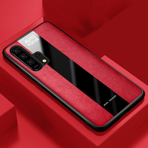 Custodia Silicone Morbida In Pelle Cover per Huawei Honor 20 Pro Rosso