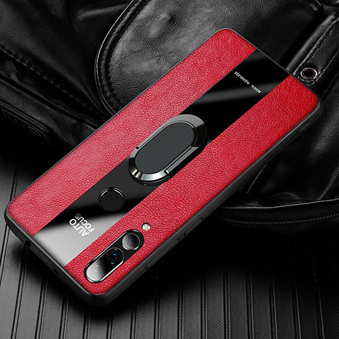 Custodia Silicone Morbida In Pelle Cover per Huawei Honor 20E Rosso