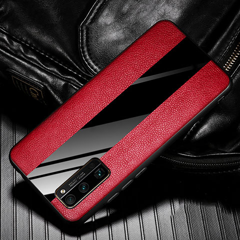 Custodia Silicone Morbida In Pelle Cover per Huawei Honor 30 Pro+ Plus Rosso