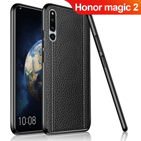 Custodia Silicone Morbida In Pelle Cover per Huawei Honor Magic 2 Nero