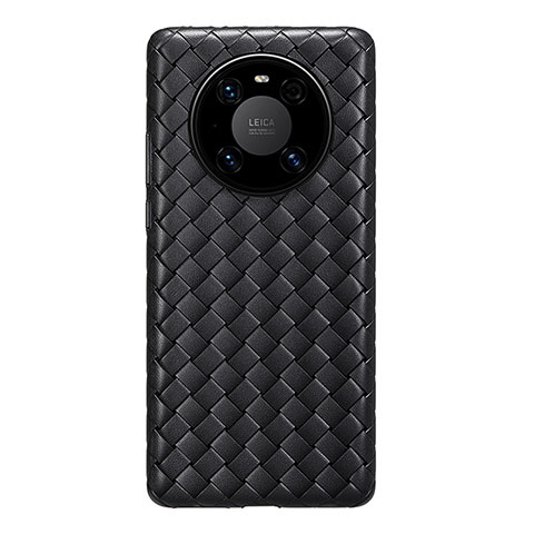 Custodia Silicone Morbida In Pelle Cover per Huawei Mate 40E 5G Nero