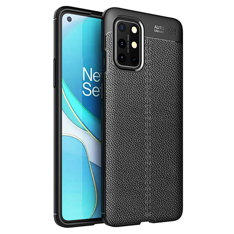 Custodia Silicone Morbida In Pelle Cover per OnePlus 8T 5G Nero