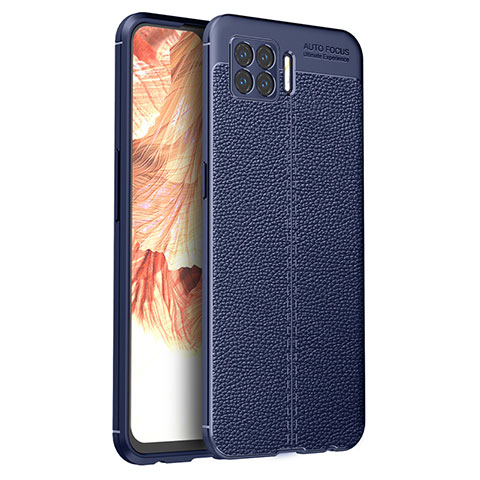 Custodia Silicone Morbida In Pelle Cover per Oppo A73 (2020) Blu