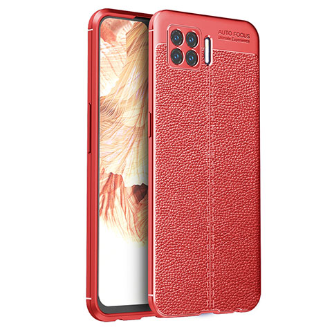 Custodia Silicone Morbida In Pelle Cover per Oppo A73 (2020) Rosso