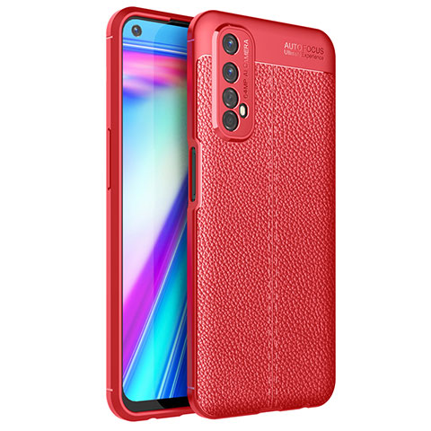 Custodia Silicone Morbida In Pelle Cover per Realme Narzo 20 Pro Rosso