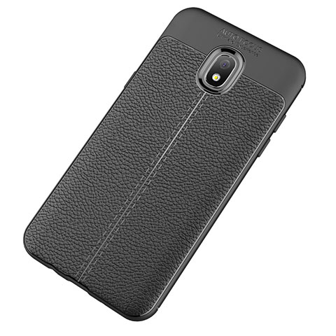 Custodia Silicone Morbida In Pelle Cover per Samsung Galaxy J7 (2018) J737 Nero