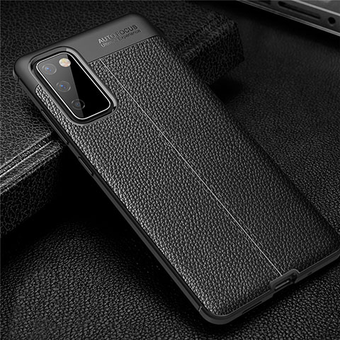 Custodia Silicone Morbida In Pelle Cover per Samsung Galaxy S20 FE 2022 5G Nero