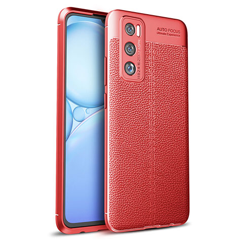 Custodia Silicone Morbida In Pelle Cover per Vivo Y70 (2020) Rosso