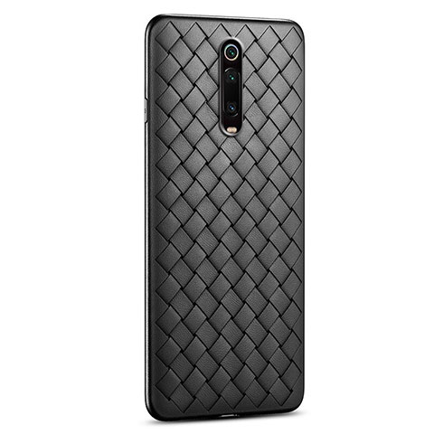 Custodia Silicone Morbida In Pelle Cover per Xiaomi Mi 9T Nero