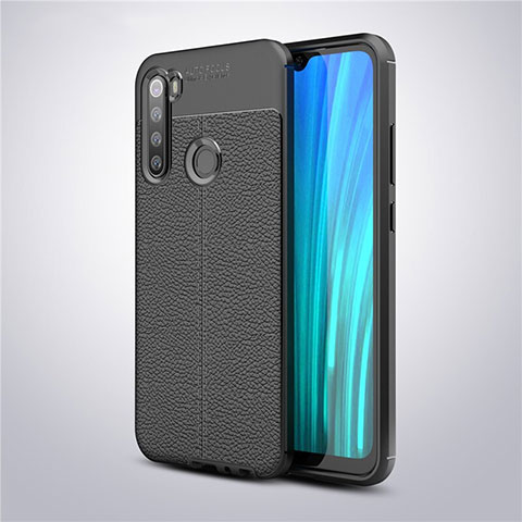 Custodia Silicone Morbida In Pelle Cover per Xiaomi Redmi Note 8T Nero