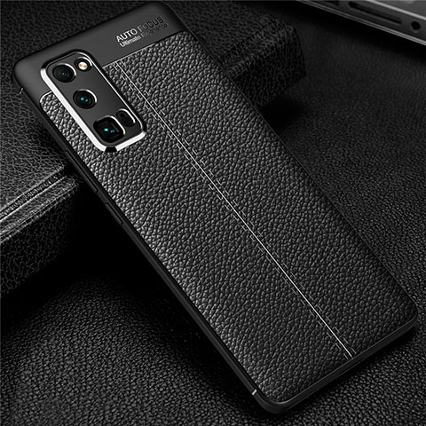 Custodia Silicone Morbida In Pelle Cover S01 per Huawei Honor 30 Pro+ Plus Nero