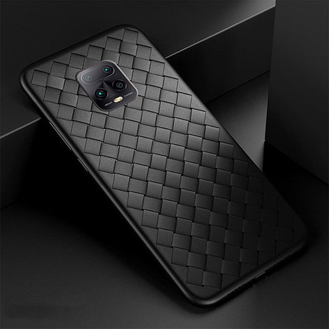 Custodia Silicone Morbida In Pelle Cover S01 per Xiaomi Redmi 10X 5G Nero