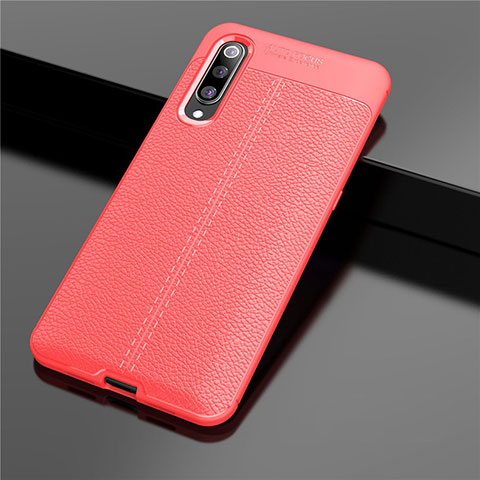 Custodia Silicone Morbida In Pelle Cover S02 per Xiaomi Mi 9 SE Rosso