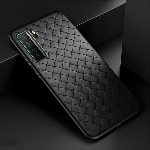 Custodia Silicone Morbida In Pelle Cover S03 per Huawei Nova 7 SE 5G Nero