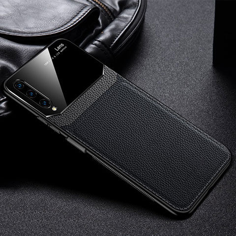 Custodia Silicone Morbida In Pelle Cover S03 per Huawei Y9s Nero