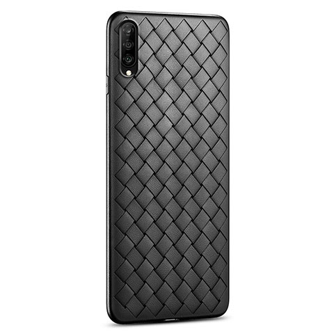 Custodia Silicone Morbida In Pelle Cover S06 per Huawei Honor 9X Pro Nero