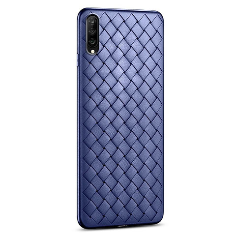 Custodia Silicone Morbida In Pelle Cover S06 per Huawei Y9s Blu