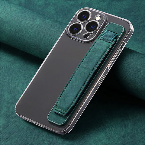 Custodia Silicone Morbida In Pelle Cover SD2 per Apple iPhone 14 Pro Verde