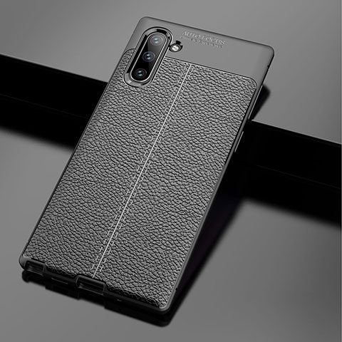 Custodia Silicone Morbida In Pelle Cover WL1 per Samsung Galaxy Note 10 5G Nero