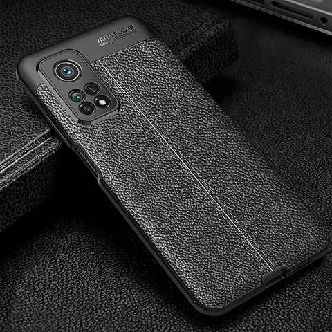 Custodia Silicone Morbida In Pelle Cover WL2 per Xiaomi Mi 10T Pro 5G Nero