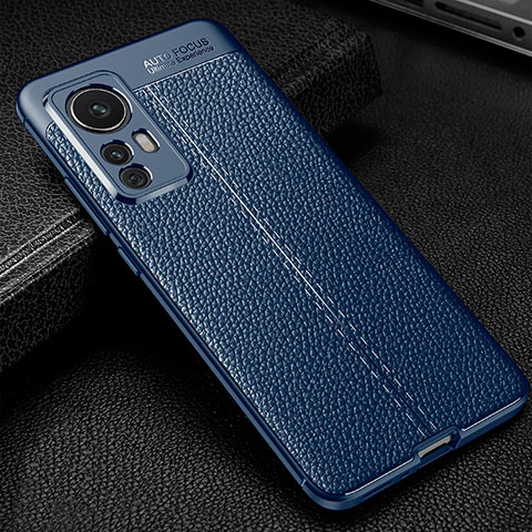 Custodia Silicone Morbida In Pelle Cover WL2 per Xiaomi Mi 12T Pro 5G Blu