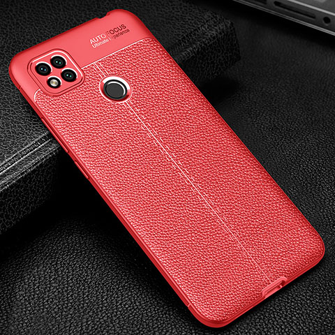 Custodia Silicone Morbida In Pelle Cover WL2 per Xiaomi Redmi 9C NFC Rosso