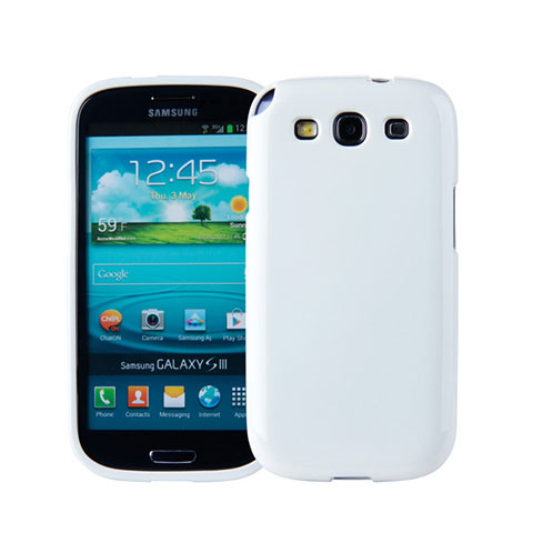 Custodia Silicone Morbida Lucido per Samsung Galaxy S3 i9300 Bianco